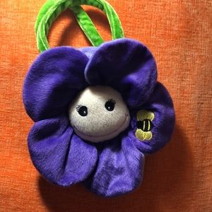 Purple flower purse for girls